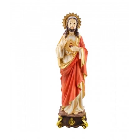 Sagrado CoraÃ§Ã£o De Jesus 60cm - Enfeite Resina ampliada