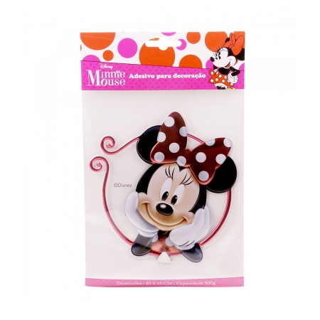 Adesivo Gancho De Parede Minnie - Disney ampliada