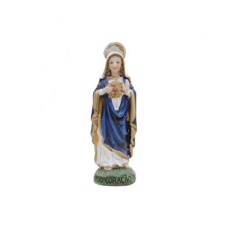 Sagrado CoraÃ§Ã£o De Maria 8cm - Enfeite Resina ampliada