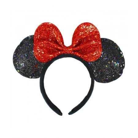 Tiara LaÃ§o Vermelho Orelhas Minnie - Disney ampliada