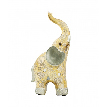 Elefante de Resina Bege ampliada