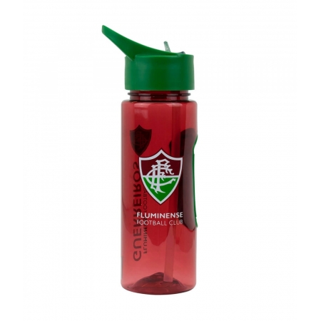 Garrafa de PlÃ¡stico Com Canudo de 700 Ml - Fluminense ampliada