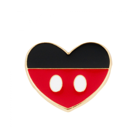Broche Coração Cores Mickey - Disney ampliada