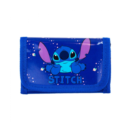 Carteira Stitch Azul Escuro ampliada