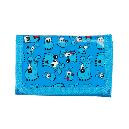 Carteira Infantil Azul Bidu ampliada