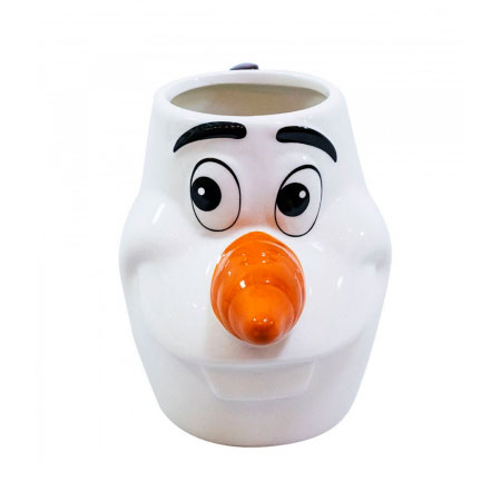 Caneca Porcelana 3D Rosto Olaf - Frozen ampliada