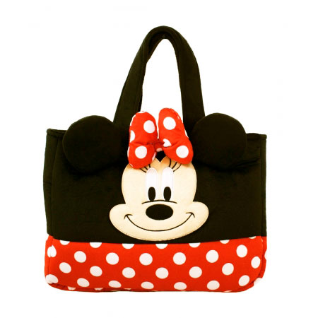 Bolsa de Pelúcia com Rosto do Minnie ampliada