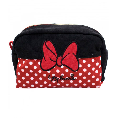 Necessaire Preta e Vermelha Minnie Disney ampliada