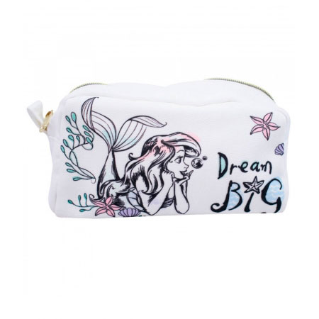 Necessaire Branca Ariel Pequena Sereia Disney ampliada