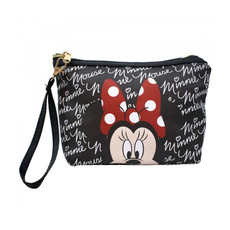 Necessaire Com Alï¿½a Preta Minnie Disney ampliada