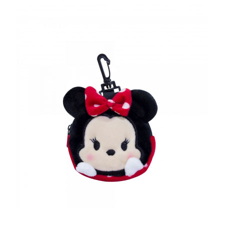 Porta Moeda Pelúcia Minnie TsumTsum Disney ampliada