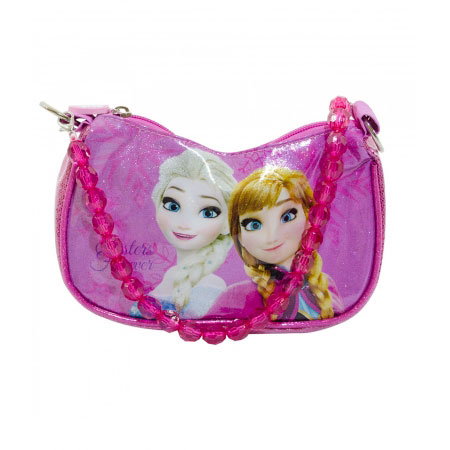 Bolsa Infantil Rosa com Alça de Miçangas Frozen Disney ampliada