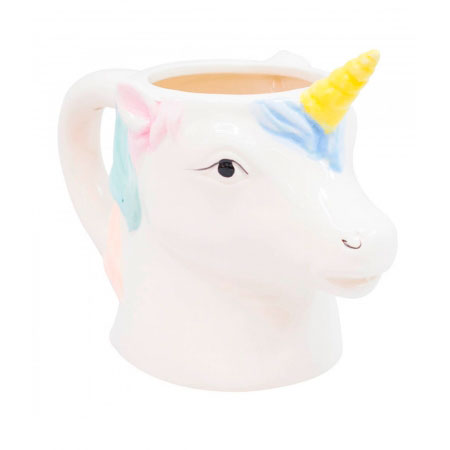 Caneca 3 D Unicornio azul 350ML ampliada