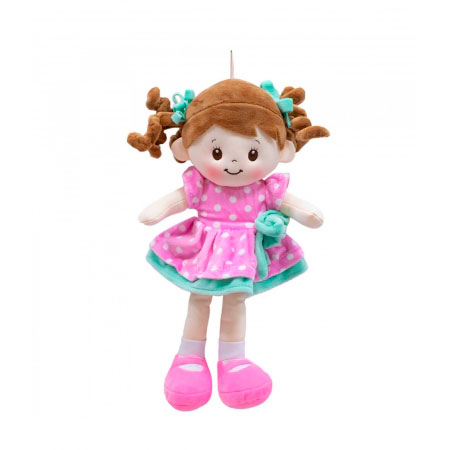 Boneca Vestido Rosa 38cm ampliada