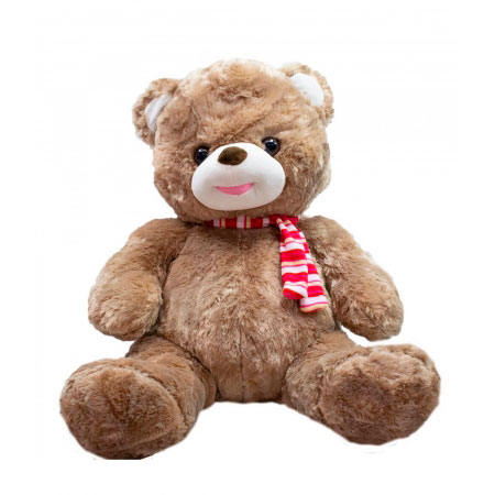 Urso Marrom Laço 48cm  ampliada