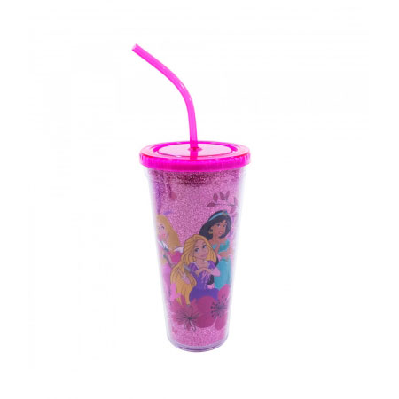  Copo Com Cubos De Gelo Princesas Flores 600ml ampliada