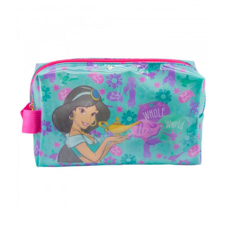 Necessaire Verde Princesa Jasmine Aladdin ampliada