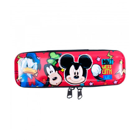 Estojo Metal Vermelho Mickey Sorrisï¿½o- Disney ampliada