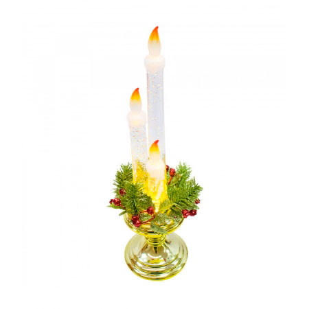 Luminï¿½ria 3 Velas Natal  ampliada