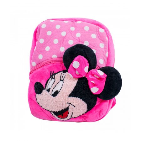 Mochila de Pelucia Rosa Minnie Disney ampliada