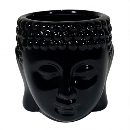 Cachepot Para Vaso Em Resina Buda Cor Preto FWB ampliada