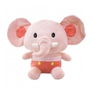 Elefante de Pelï¿½cia Rosa Claro