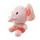 Elefante de Pelï¿½cia Rosa Claro