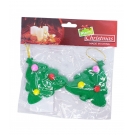 Jogo 2 ï¿½rvores Natalinas 8cm - Enfeite Natalino