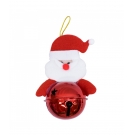 Boneco Papai Noel Com Sino Vermelho 13cm - Enfeite Natalino