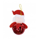 Boneco Papai Noel Com Sino Vermelho 13cm - Enfeite Natalino