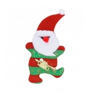 Ímã Geladeira Papai Noel Saxofone 13cm - Enfeite Natalino