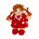 Boneca Vermelho CÃ­rculos Com ChapÃ©u 28cm