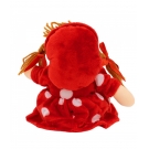Boneca Vermelho CÃ­rculos Com ChapÃ©u 28cm