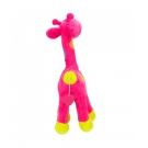 Girafa Rosa Com Pintas Coloridas 34cm - PelÃºcia