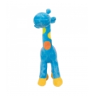 Girafa Azul Com Pintas Coloridas 34cm - PelÃºcia