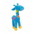 Girafa Azul Com Pintas Coloridas 34cm - PelÃºcia