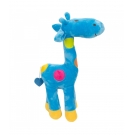 Girafa Azul Com Pintas Coloridas 34cm - PelÃºcia