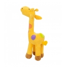 Girafa Amarela Com Pintas Coloridas 34cm - PelÃºcia