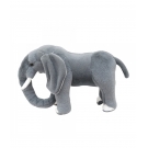 Elefante Cinza De PÃ© Realista 42cm - PelÃºcia
