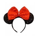 Tiara LaÃ§o Vermelho Orelhas Minnie Lantejoulas - Disney