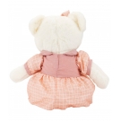 Urso Vestido Rosa Quadriculado 30cm - PelÃºcia