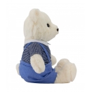  Urso Jardineira Azul 30cm - PelÃºcia