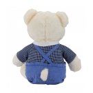 Urso Jardineira Azul 30cm - PelÃºcia