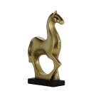 Cavalo Dourado 30cm - Resina Animais