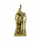 Elefante Dourado Crescendo 47cm - Resina Animais