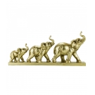 Elefante Dourado Crescendo 47cm - Resina Animais