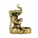 Elefante Dourado CastiÃ§al 15cm - Resina Animais