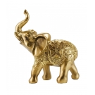 Elefante Dourado 11cm - Resina Animais