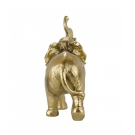 Elefante Dourado 19cm - Resina Animais