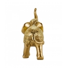 Elefante Dourado 17cm - Resina Animais